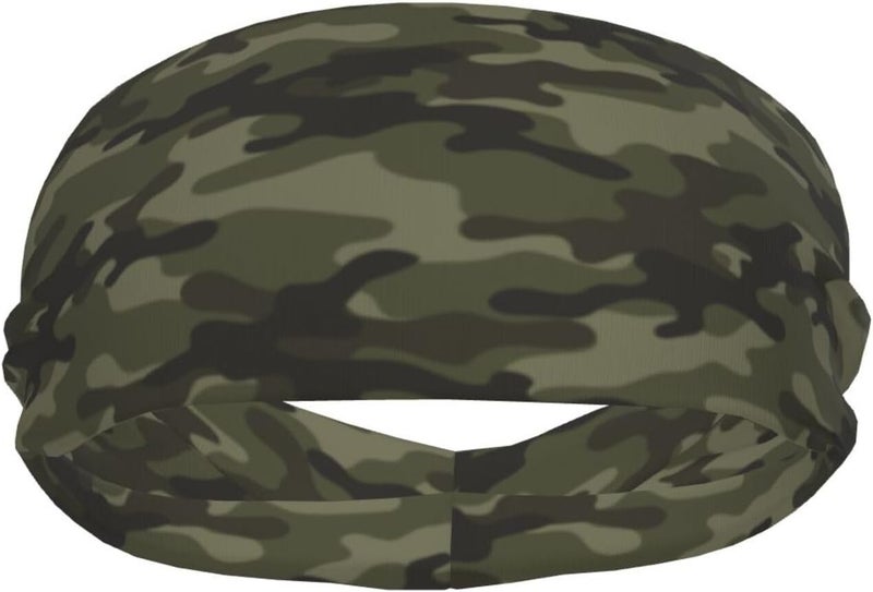 Gianlaima Sports Sweatband Head Bands for Women Men Sweat-Absorbing Headbands Suitable for Running Yoga Fitness Football Exercise - Image 1